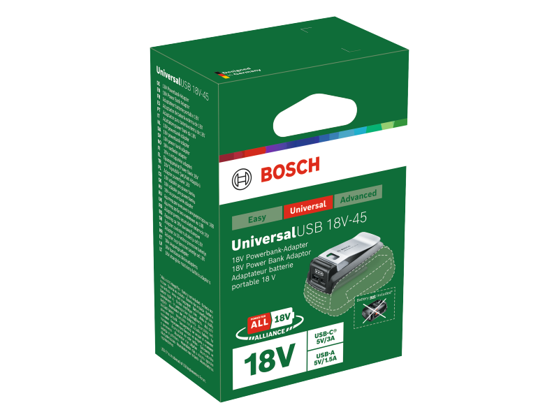 Polnilnik UniversalUSB 18V-45, 1600A02WS1